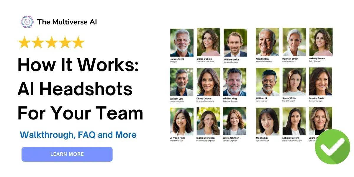 How it works: AI headshots for your team