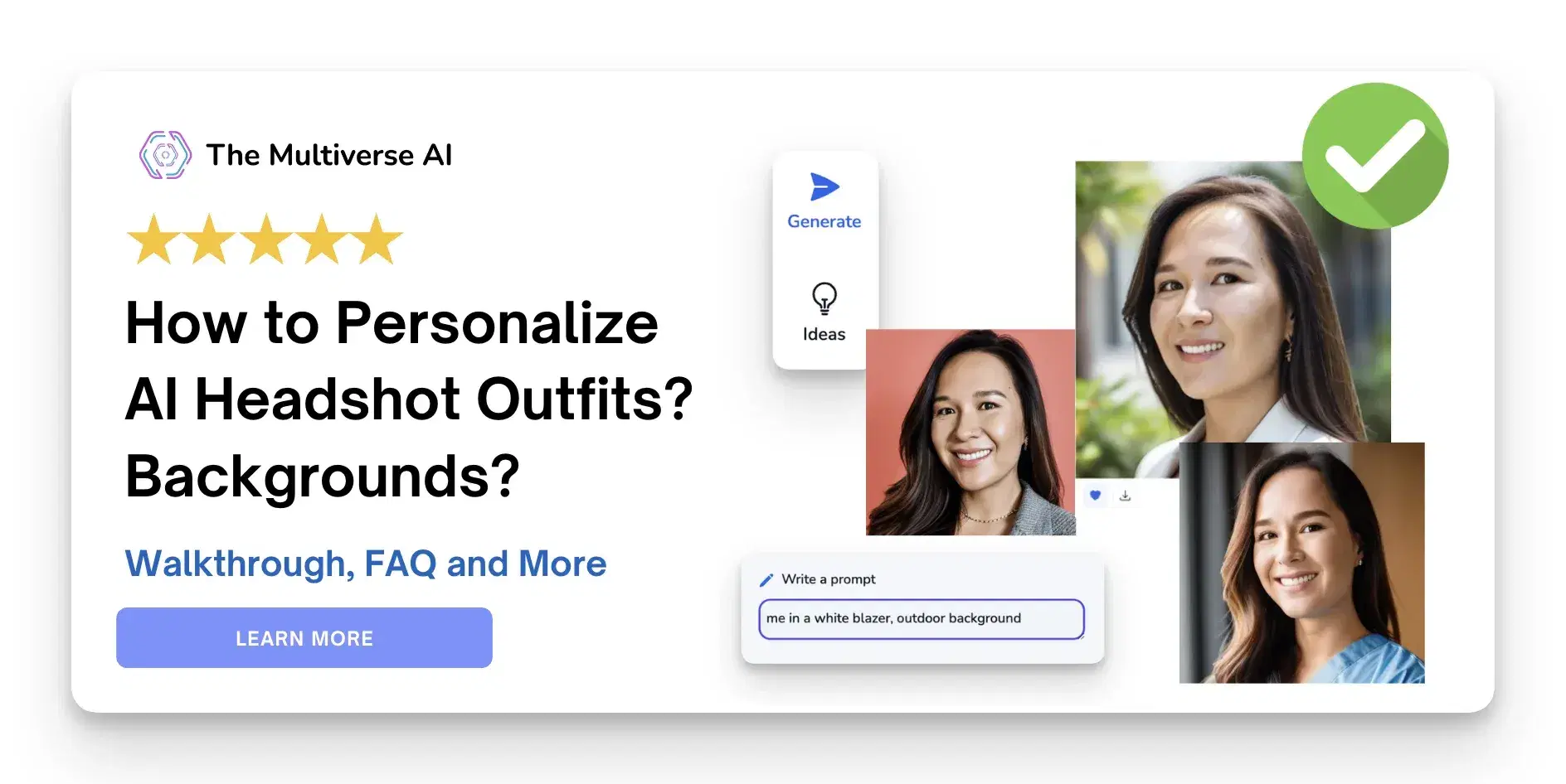 How to personalize AI headshot outfits or backgrounds to get professional photos for doctors, lawyers, real estate and more